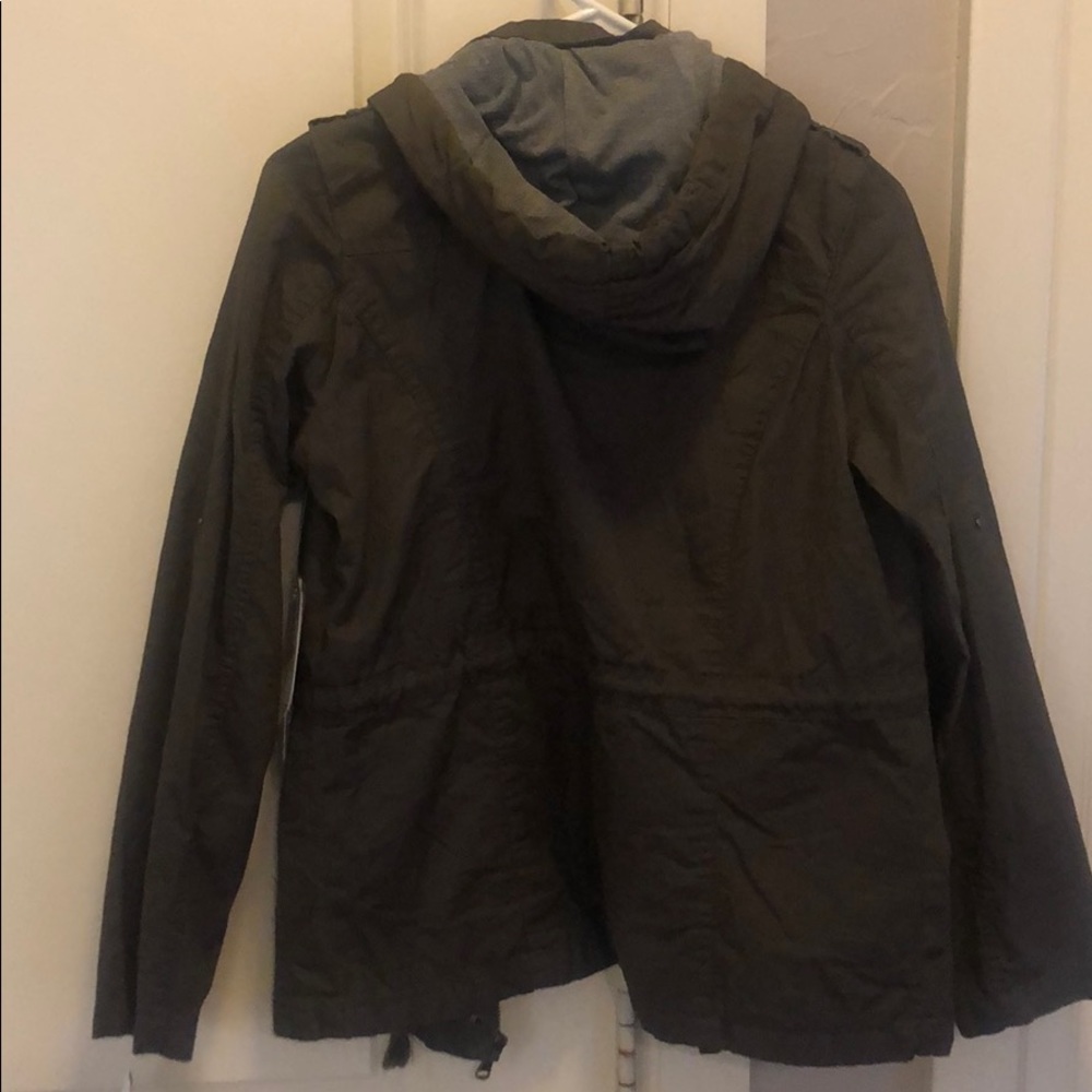 YMI COLLECTION Anorak Hooded Zip Up Jacket Green Size Small NWT!! - Picture 4 of 6